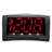 Triad Modern & Contemporary Digital Electric Tabletop Clock with Alarm in Black