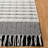 Vermont Flat Weave Wool/Cotton Striped Rug in Black/White-1613695346