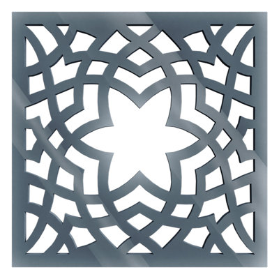 Petits panneaux muraux décoratifs en acrylique Paris, petit, l 11 3/8 po x H 11 3/8 po x T 1/8 po, gris foncé