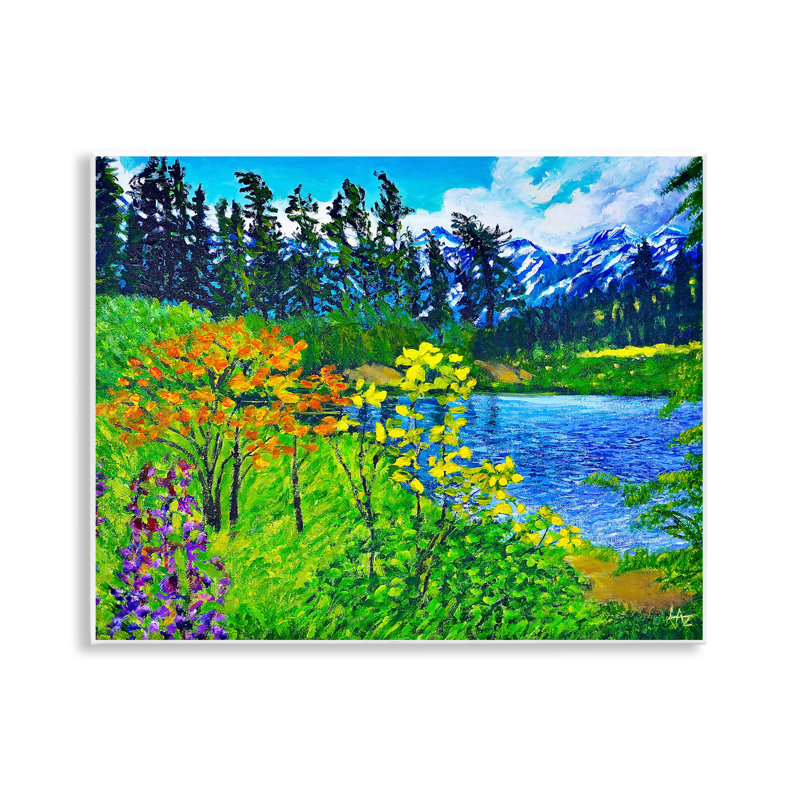 Plaque murale «Hidden Lake», par Lee Ann Zirbes