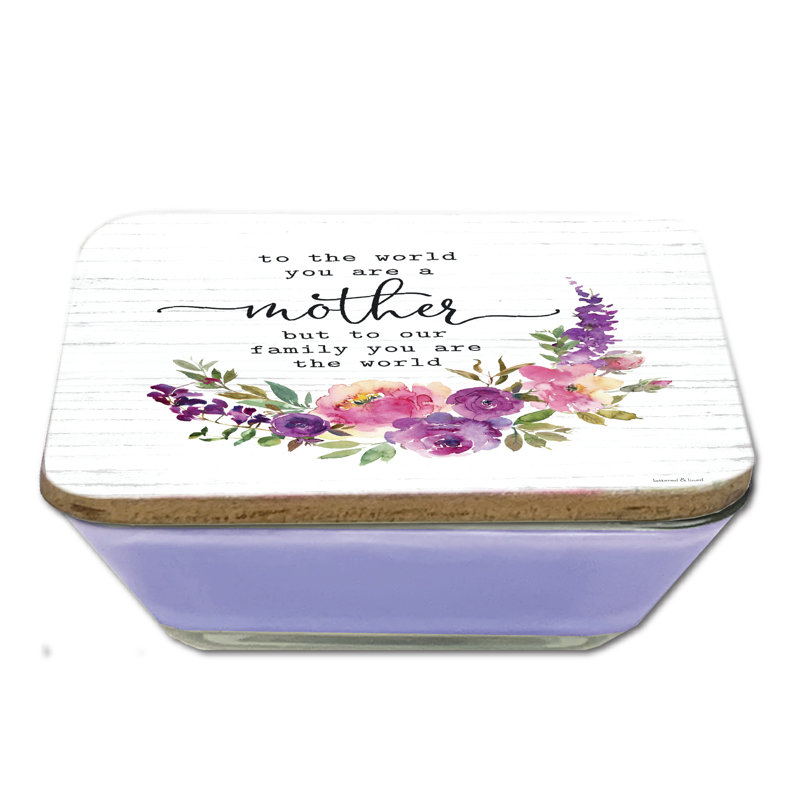  «Mom's Make Life Beautiful» 3-en-1 bougie en cire de soja 20 oz avec couvercle