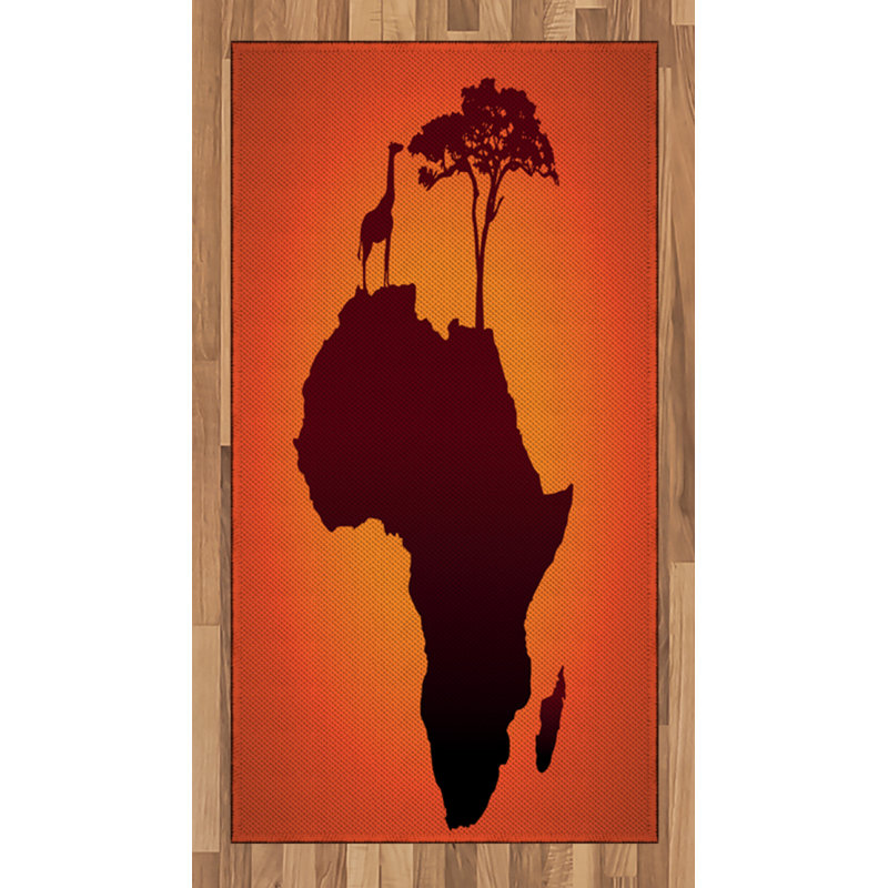 African High Density Long Fiber Poly Threads Decorative Area Rug Carpet, Rectangle 2'7" x 5'