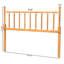 Tête de lit à motif de bambou Baxton Studio Ted-129907982