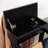 Black Portable Garment Rack,Clothes Valet Stand With Storage Organizer