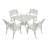 5 - Piece Metal Outdoor Patio Dining Set with Round Table-86641765
