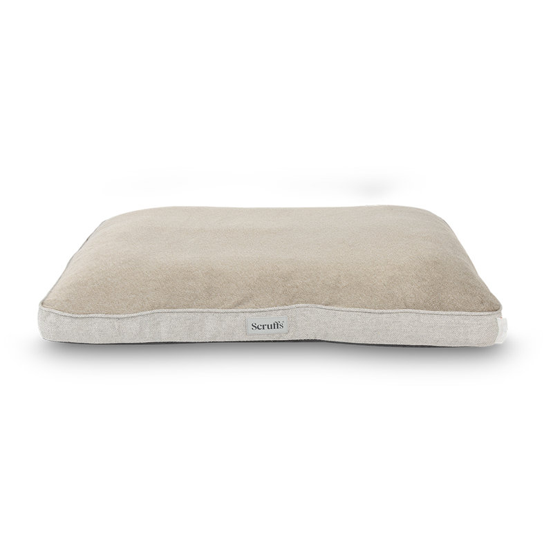 Scruffs Harvard Orthopedic Dog Bed - For Ultra Support & Comfort, 20cm H x 100cm W x 70cm D, Pearl Grey