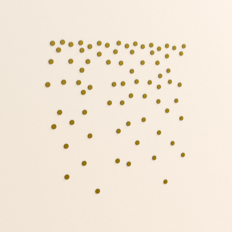 Gold Foil Confetti Dots Peel and Stick Wall Decals