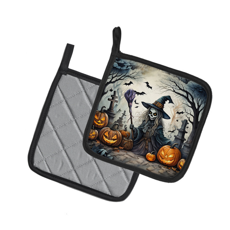 Paire de maniques Witch Spooky Halloween