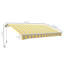 Auvent de terrasse rétractable avec auvent à manivelle 12 po x 10 pi Outsunny-128504413-128504411