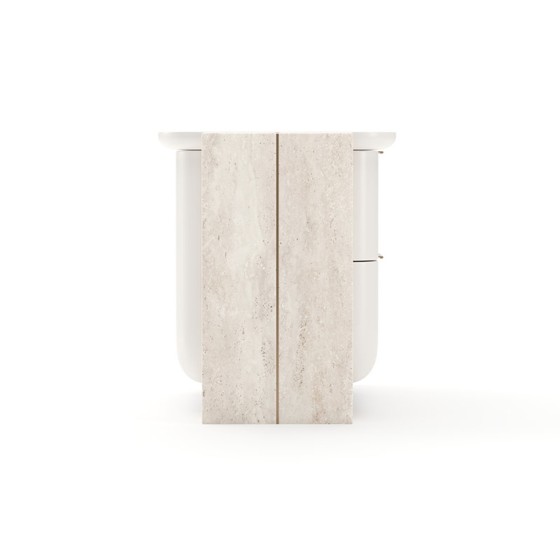 Caracole 2 - Drawer Nightstand, White