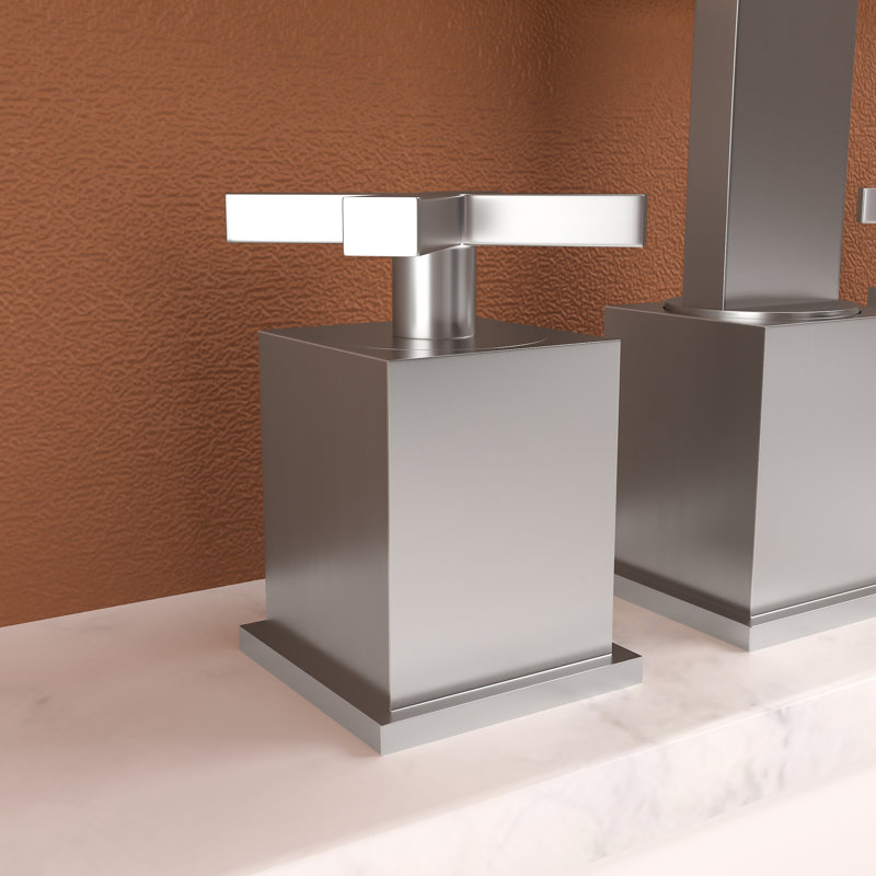 2-handle Bathroom Faucet with Drain Assembly, Brushed Nickel