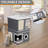 2-Storey Cat House For Indoor Cats, Separate Into 2 Large Cat Bed Cave With Hideaway Condos, Scratch Pads, Hanging Balls, Foldable Indoor Cat House Hold Up To 30LBS, Cat Cube For Multiple Cats Kitten