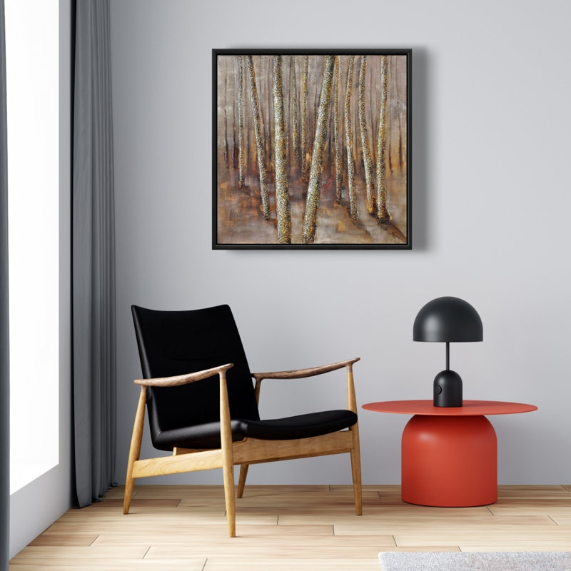 Forêt imprimée sur toile, H 24 po x l 24 po
