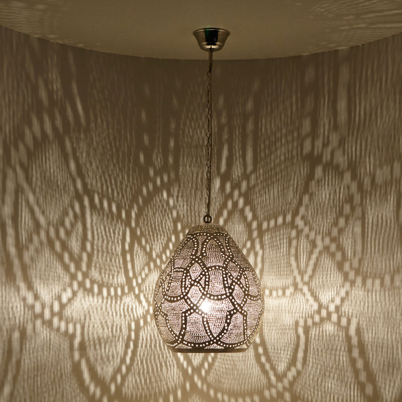 Sabara 1 - Light Single Teardrop Pendant, 32cm H x 24cm W x 24cm D