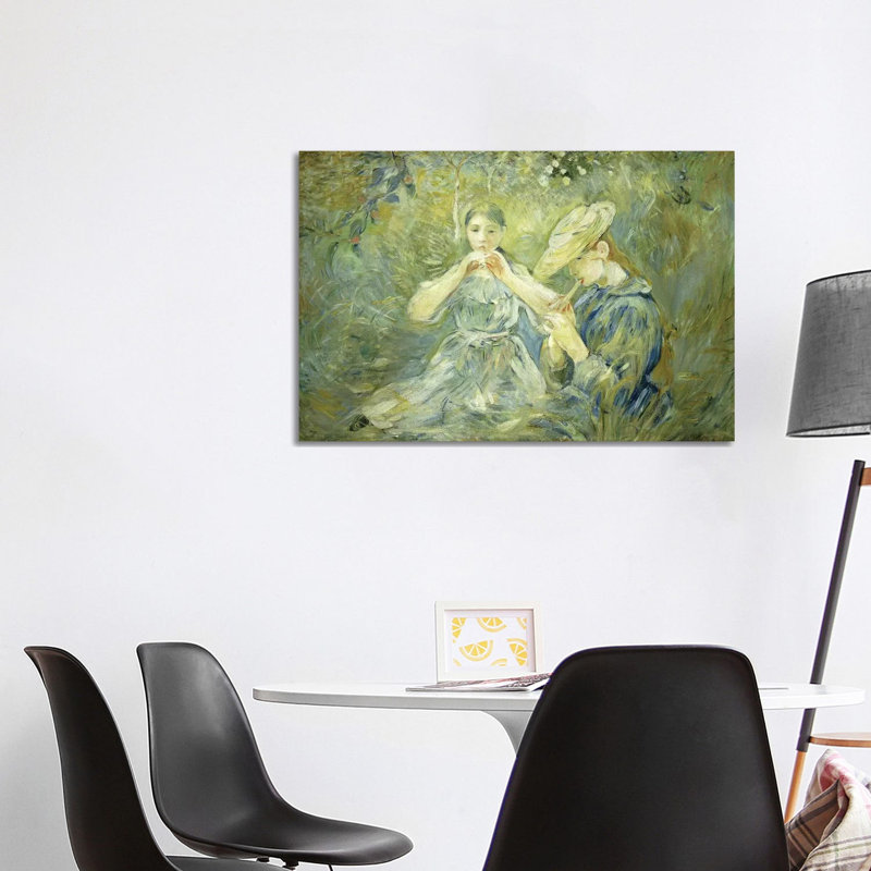La Flageolet, 1890 by Berthe Morisot - Wrapped Canvas Painting, 101.6 cm H x 66.04 cm W