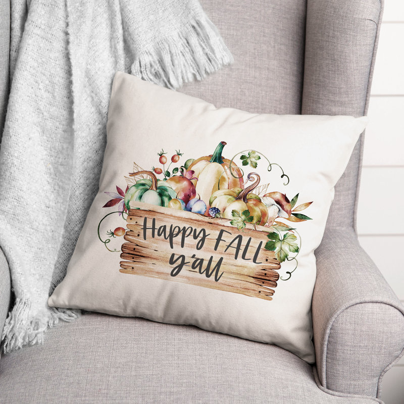 Reversible Throw Pillow, 16" x 16"