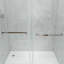 Porte de douche à double coulissement lisse sans cadre avec verre givré de 3/8 po (10 mm) Opal Mirage MCOCOD l 56-61 "x H 79"-116096874