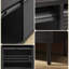 Meuble télé 59 po avec armoire de rangement et prise de courant Mid Century 59 po, convenant au salon et à la chambre à coucher-806632982-809292078