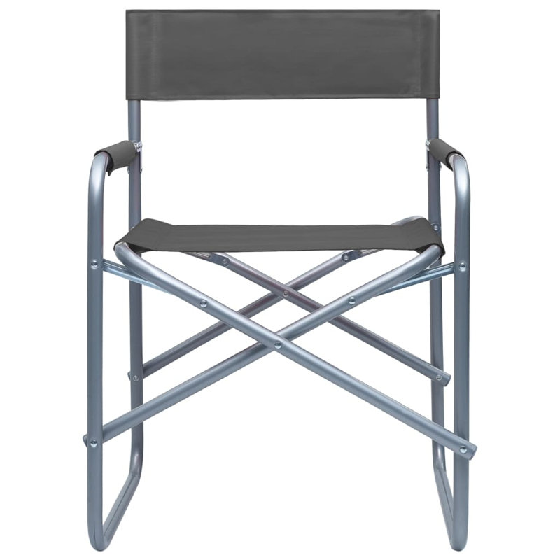 Zinvor Folding Patio Dining Armchair, Grey