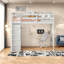 Lits en bois multifonctionnels avec rangement, loft blanc moderne pour la maison
