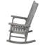 Chaise berçante de patio en bois avec assise large et dossier haut-1280313366
