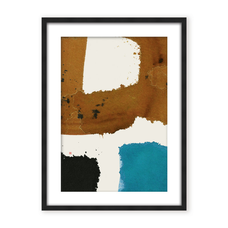 Abstract Off Track, Black, 48" H x 36" W x 1.125" D, Framed Print