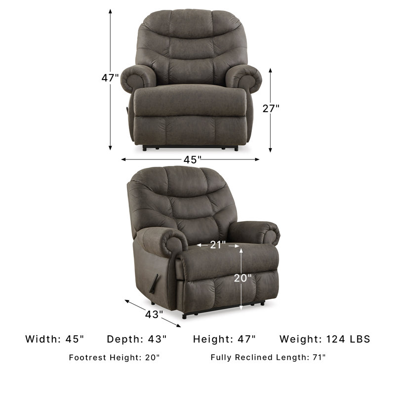 Fauteuil inclinable mural Gennette Zero
