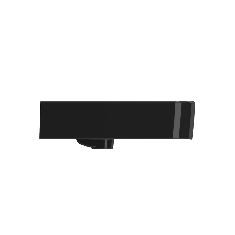 Parma 25.59'' L Bathroom Sink, Matte Black, Single-Hole