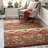 Provincetown Southwestern Flatweave Wool Multicolor Area Rug-1211161588