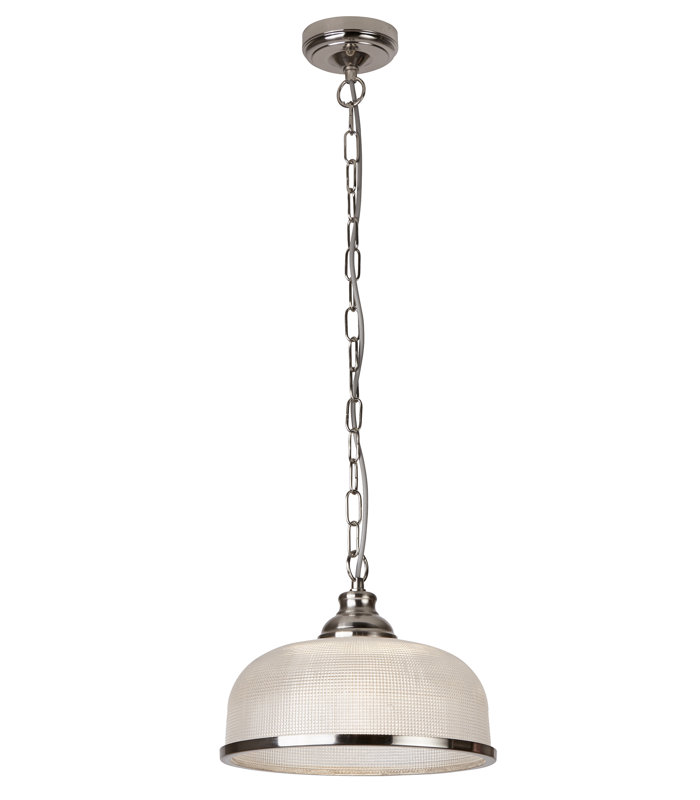 Asner 1 - Light Dome Pendant, Satin Silver