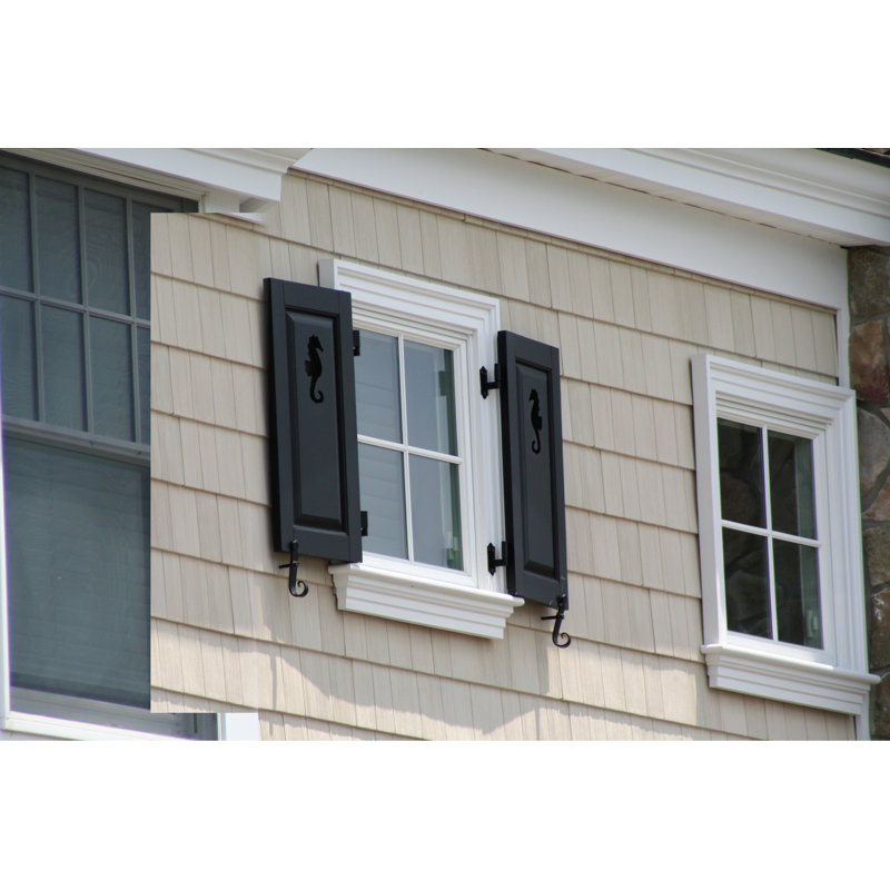 Atlantic Classic Single Panel, Raised Panel Shutters (Per Pair), Teal, 13", 93"