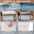 2 PCS PE Rattan Wicker Ottomans Outdoor Patio Footstools Multipurpose Furniture