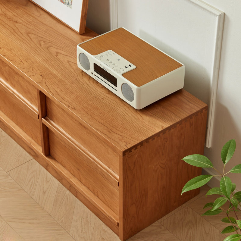 Simple Solid Wood TV Cabinet