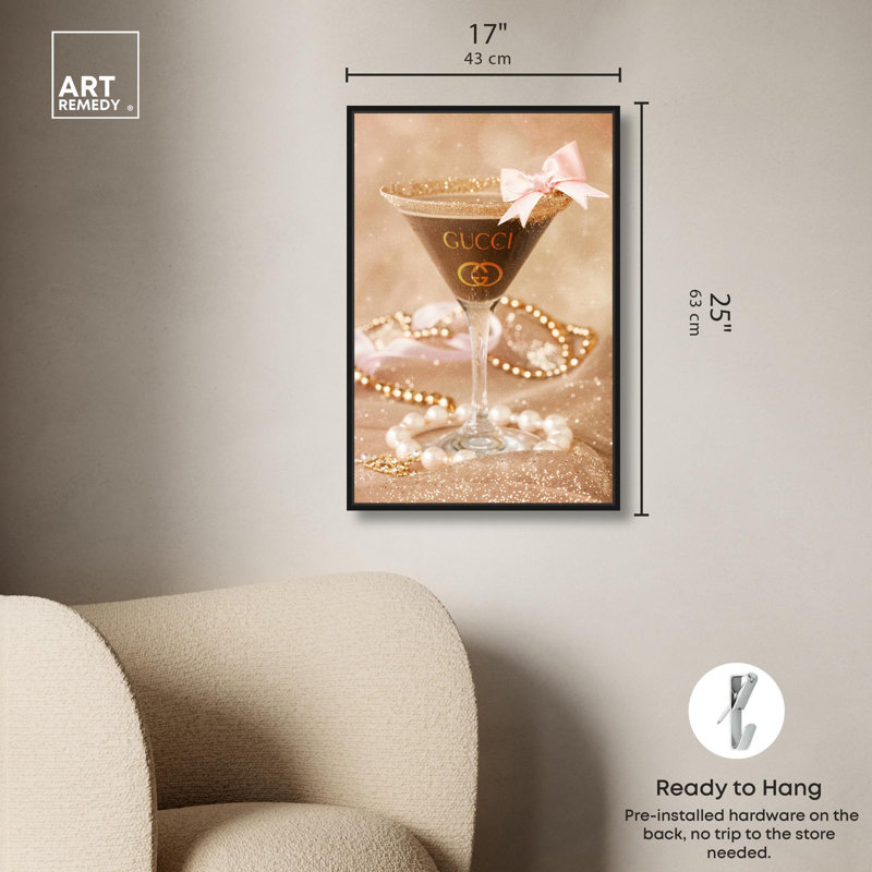 Art Remedy Art sur toile, Noir, noir, noir, noir, Reproduction encadrée sans passe-partout, H 25 po x l 17 po x P 1,8 po