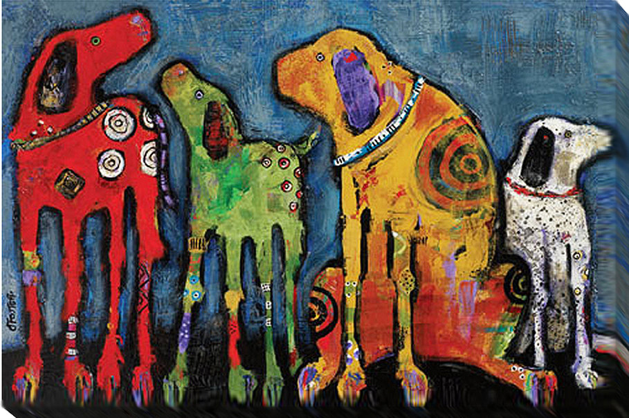 Best Friends by Jenny Foster - Wrapped Canvas Print Artistic Home Gallery 