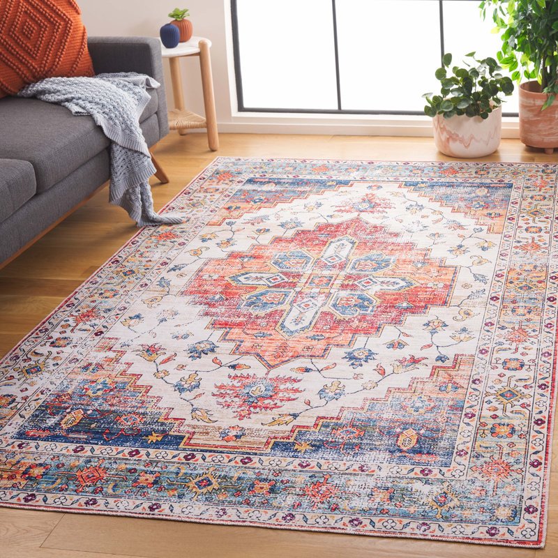 Ranada Performance Machine Washable Southwestern Rug, Rectangle 5' x 8'