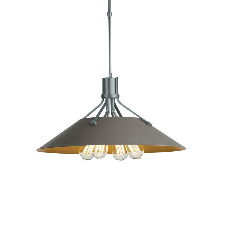 Henry 4 - Light Single Cone Pendant, Natural Iron, Oil Rubbed Bronze