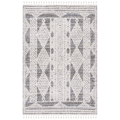 Chapel 404 Area Rug In Black / Ivory