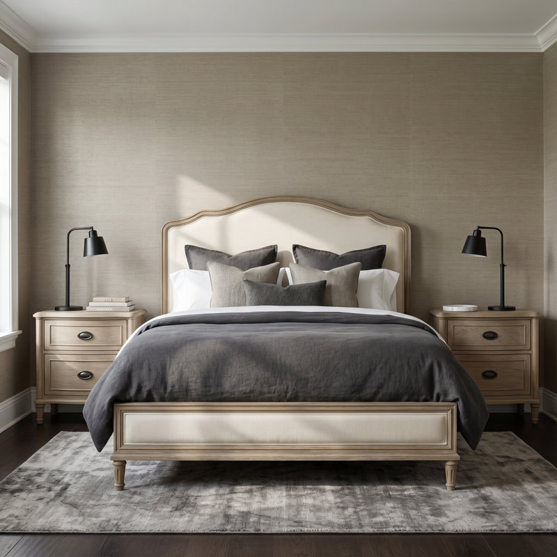 Curated Cotton 3 Piece King Bedroom Set, Queen, Studio