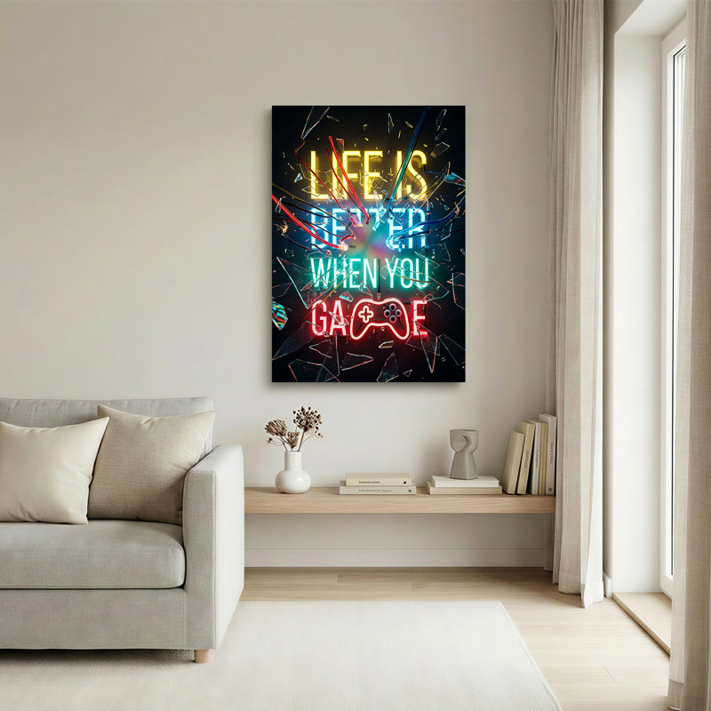 Art mural sur toile Neon, 24"H x 18"W