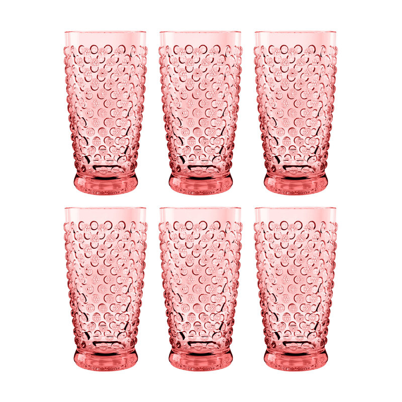 Verres à boire en acrylique, 20 oz, Rose
