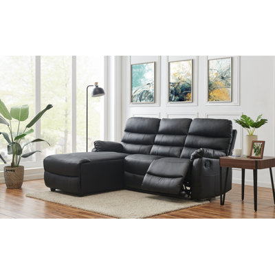Carter 3 Seater Faux Leather Reclining Sofa
