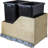 Preassembled 35 Quart Double Pullout Waste Container System-24310106-70608519-70608518
