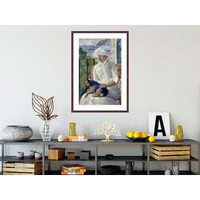 « Jeune fille à  la fenêtre » de Mary Cassatt – Reproduction giclée encadrée