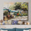 Paris bleu sarcelle I - reproduction d'art sur toile tendue-436925361