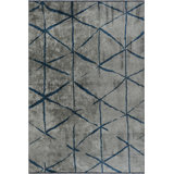 Rapture Gray/Blue Geometric Luxury Area Rug