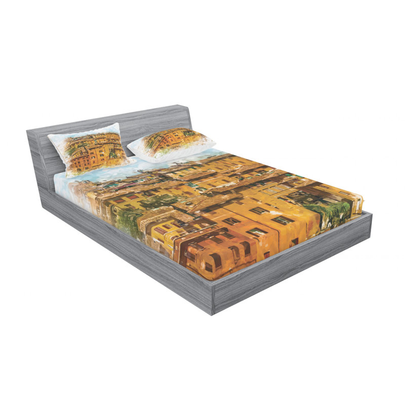 Microfiber Sheet Set, Queen Sheet Set with Fitted Sheet