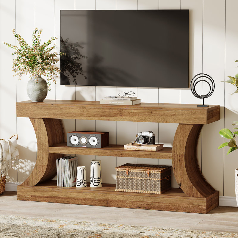Console 63 po de long pour entrée, Brun rustique, 63"