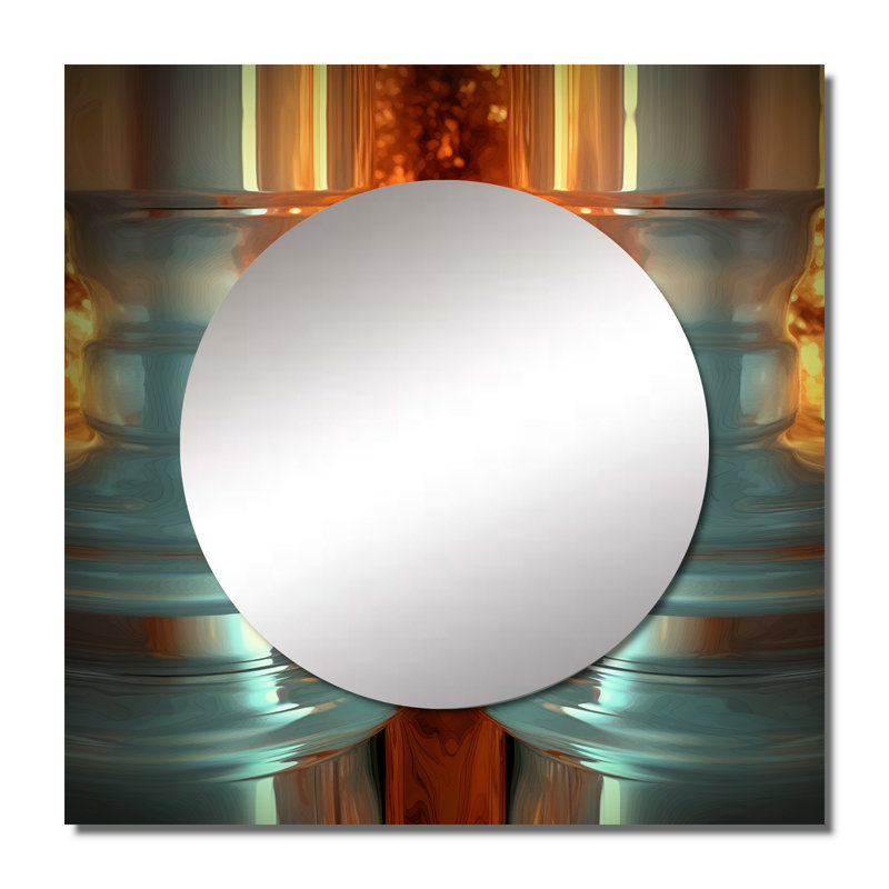 Goitzen - Minimalism Square Mirror Wall Art For Bathroom, 23" x 23"