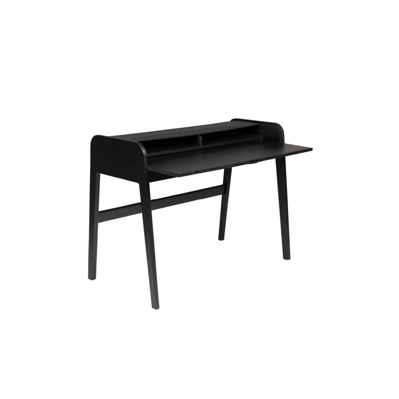 Barbier Solid Wood Writing Desk, Black
